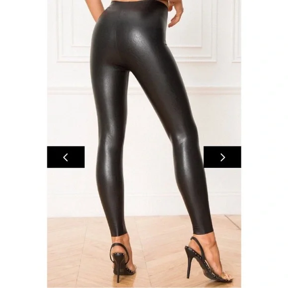 Commando | Perfect Control Faux Leather Legging in Black - S - Picture 2 of 8